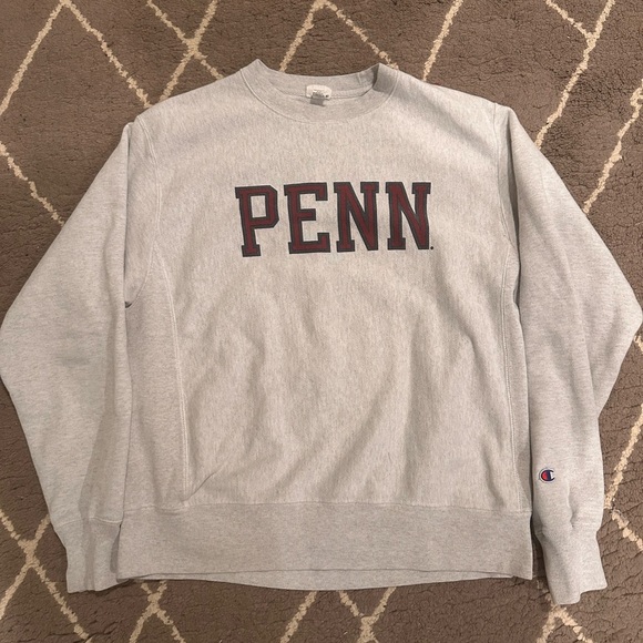 UPenn Champion Reverse Weave Vintage 80s Ivy Crewneck Sweatshirt Pennsylvania M - Picture 1 of 3